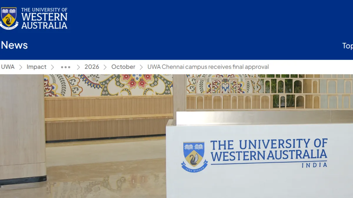 UWA Chennai Campus Gets UGC Nod: How Foreign Universities Are Reshaping Higher Education