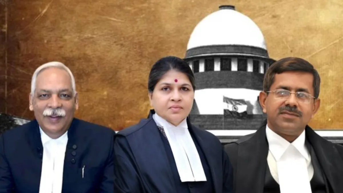 (L to R) Justice Devendra Kumar Upadhyaya, Justice Sunita Agarwal and Justice Aparesh Kumar Singh