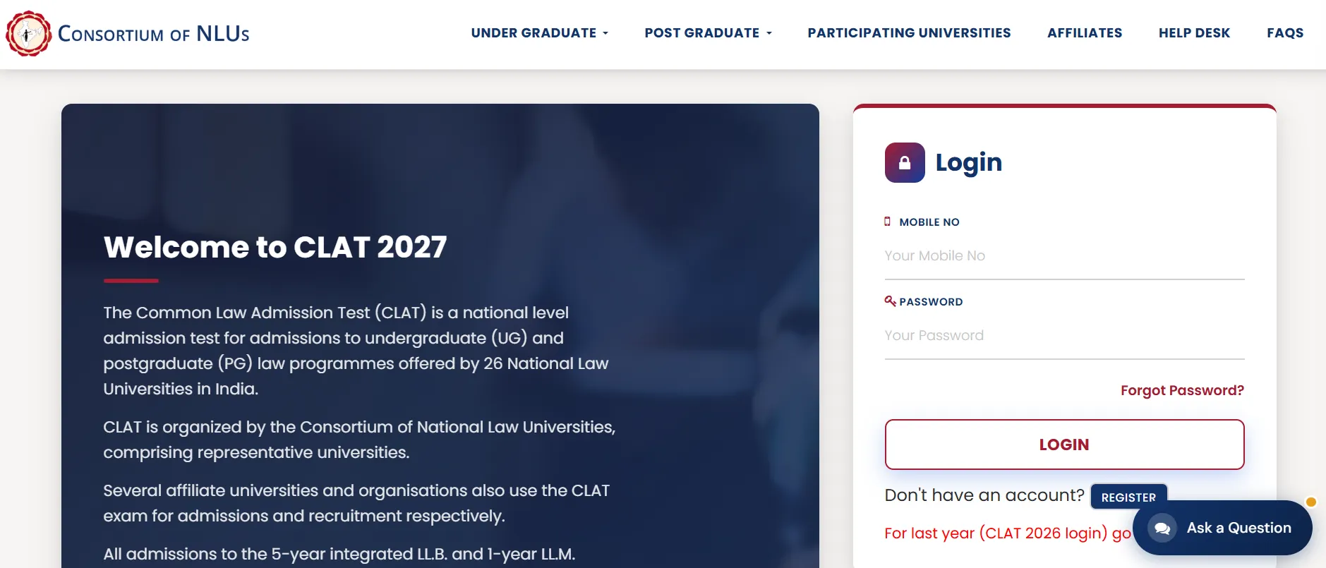 CLAT 2027 Registration Last Date October 31, Check Top NLUs Accepting CLAT Scores