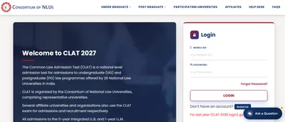 CLAT 2027 Registration Last Date October 31, Check Top NLUs Accepting CLAT Scores CLAT 2027 Registration Last Date October 31, Check Top NLUs Accepting CLAT Scores