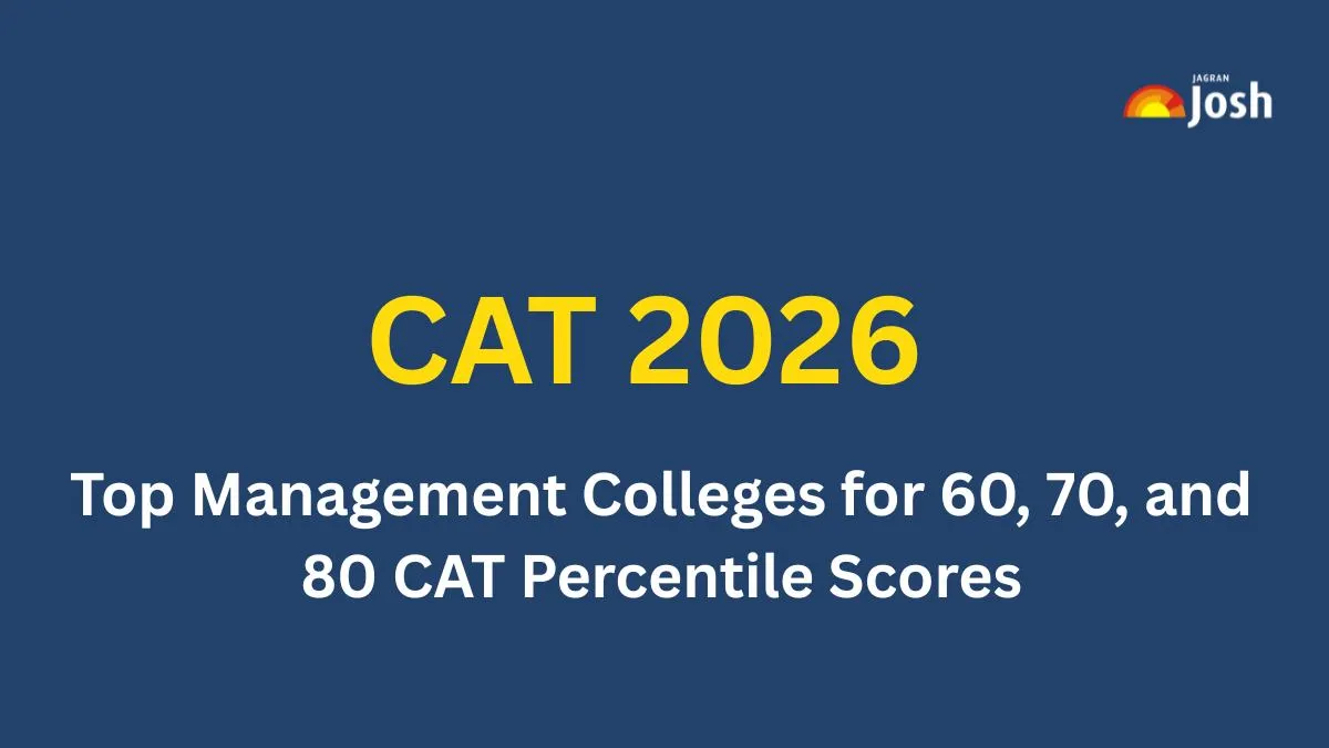 CAT Cutoff 2026: Top Management Colleges for 60, 70, and 80 CAT Percentile Scores