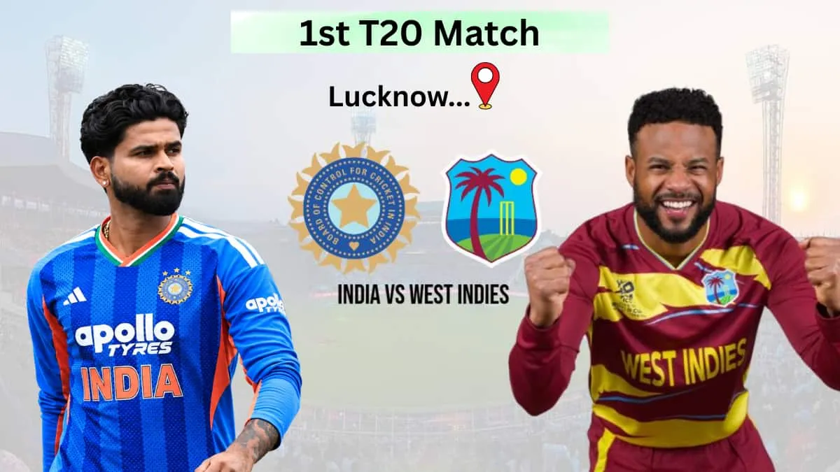 India vs West Indies 1st T20I Match 6 October 2026: Playing XI, Squad, Time, Venue & Where to Watch