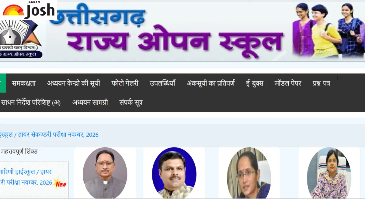 Chhattisgarh Open School Time Table 2026 Released: Check CGSOS Class 10th, 12th Exam Dates; PDF Link Here