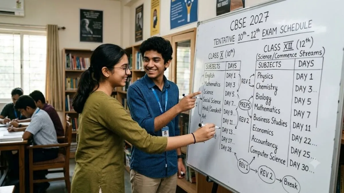CBSE 2027 Tentative 10th 12th Exam Schedule