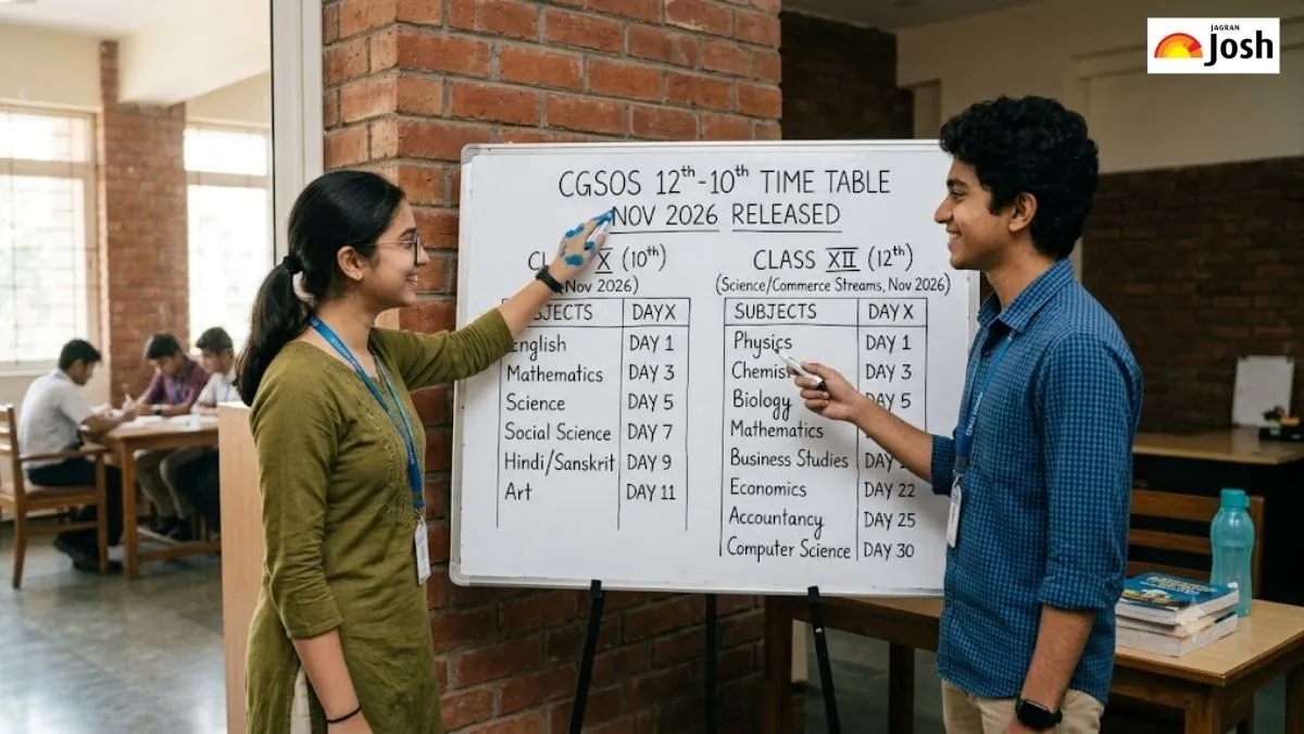 CGSOS 12th-10th Time Table Nov 2026 Released