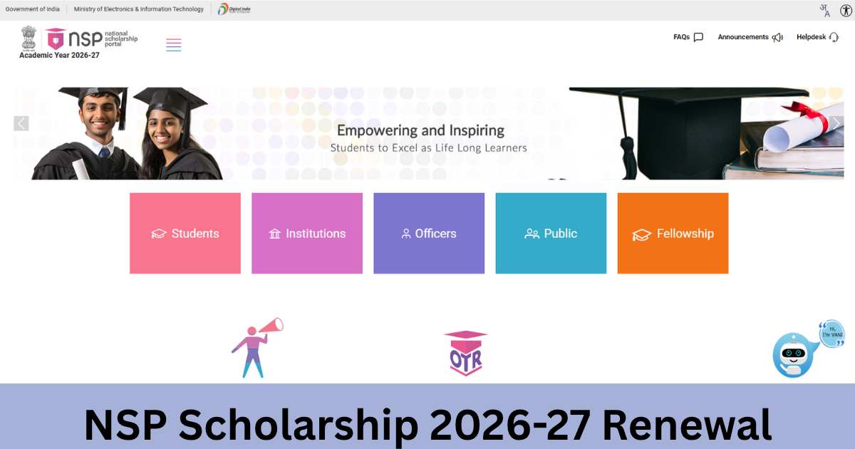 NSP Scholarship 2026-27 Renewal