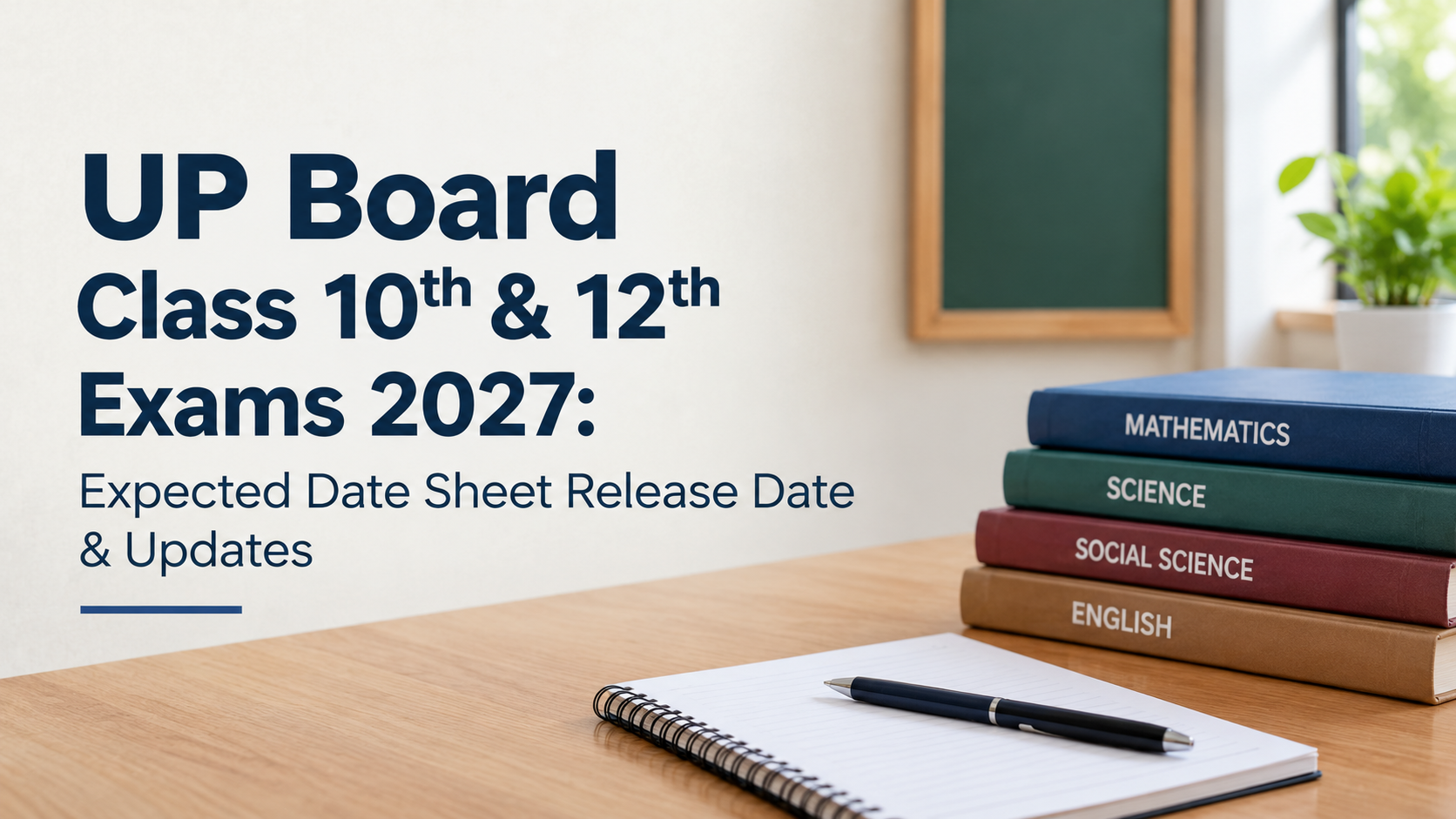 UP Board Class 10th & 12th Exams 2027: Expected Date Sheet Release Date & Updates