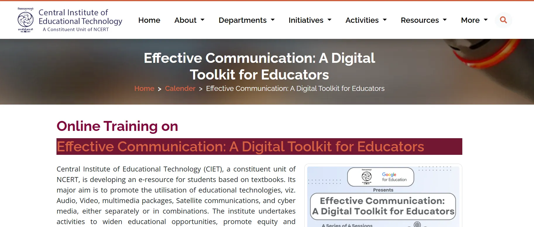 NCERT To Launch 4-Day Online Training For Teachers On Effective Communication From October 12