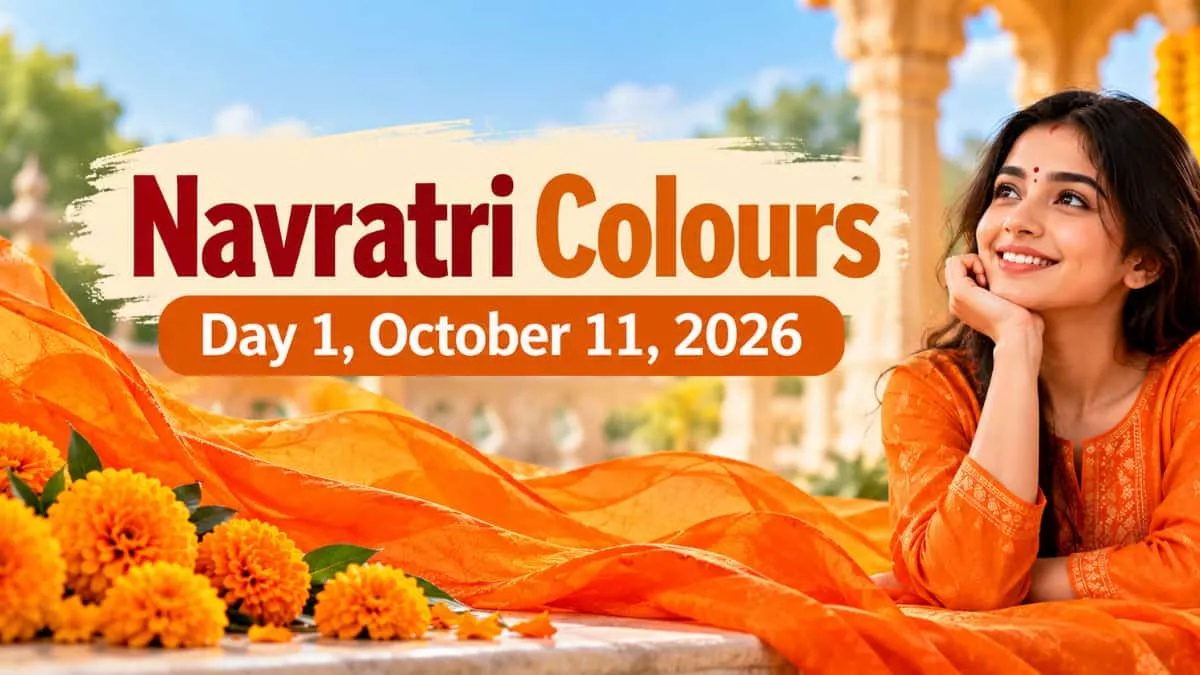 Navratri Colours Day 1, October 11, 2026: Significance of Orange Colour & Outfit Ideas