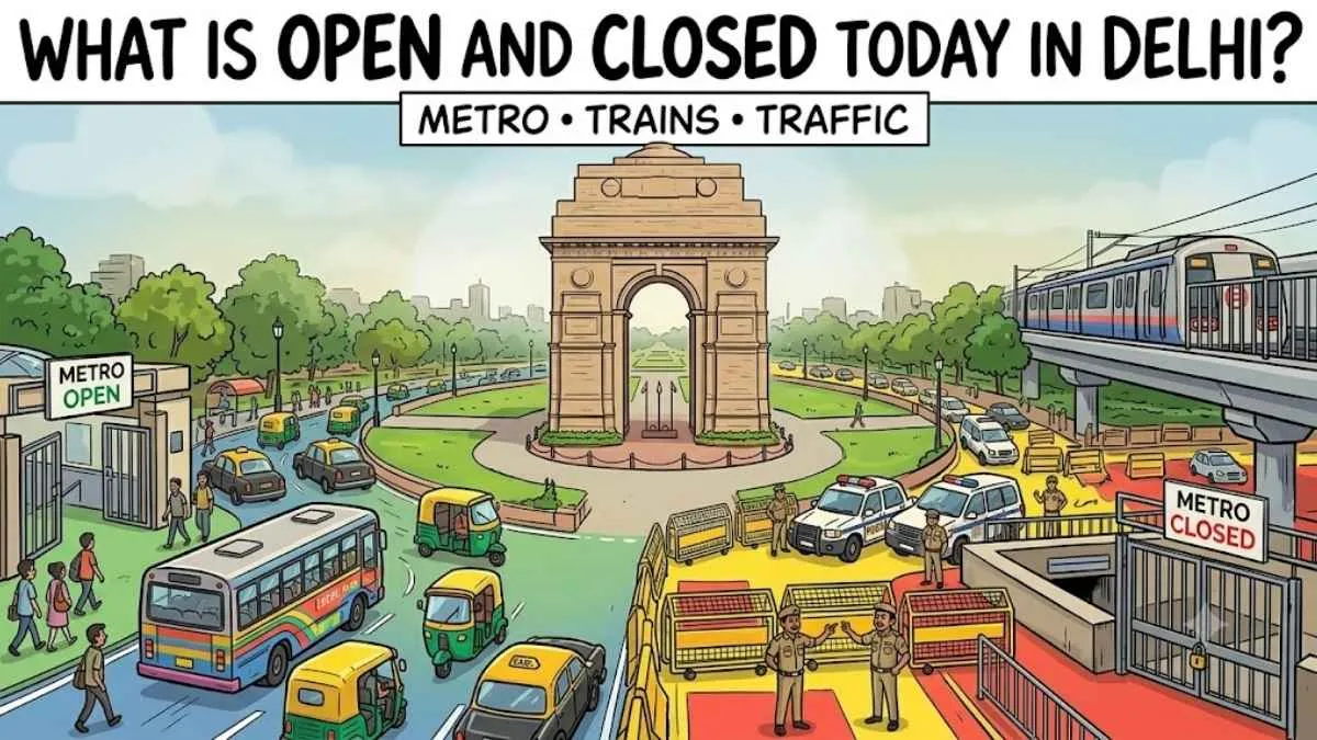 What is open and closed in Delhi (AI Generated)