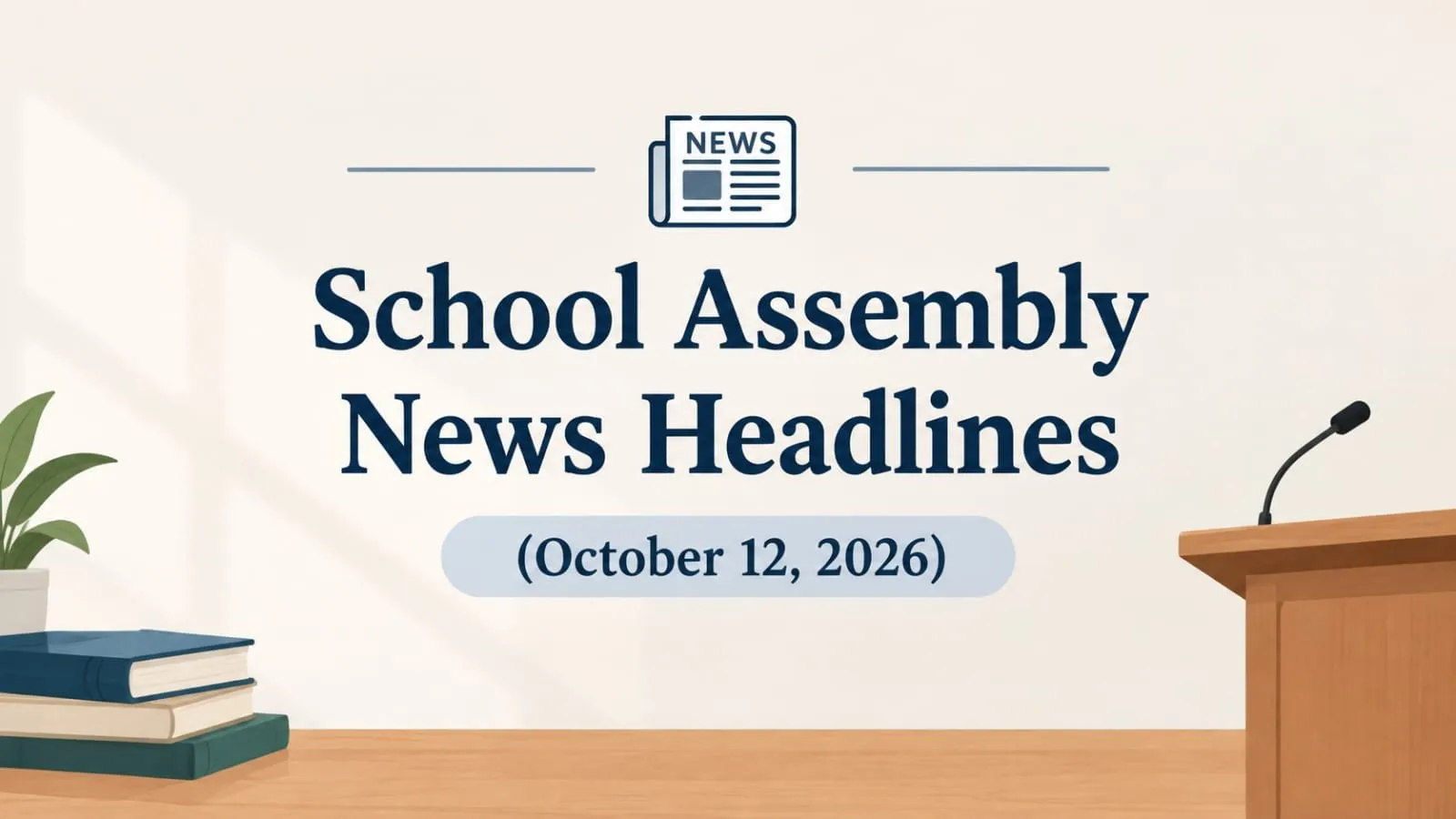 School Assembly News Headlines (October 12, 2026): Supreme Court on Delhi Protests, PM Modi, NTA Reforms and Other News