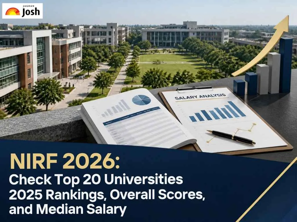 NIRF 2026: Check Top 20 Universities 2025 Rankings, Overall Scores, and Median Salary