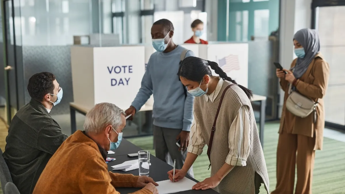 Voting machine banned in which countries