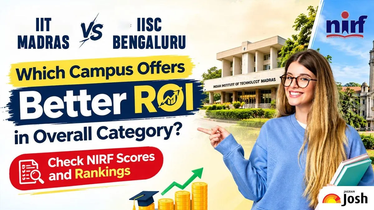 IIT Madras vs. IISc Bengaluru: Which Campus Offers Better ROI in Overall Category? Check NIRF Scores and Rankings