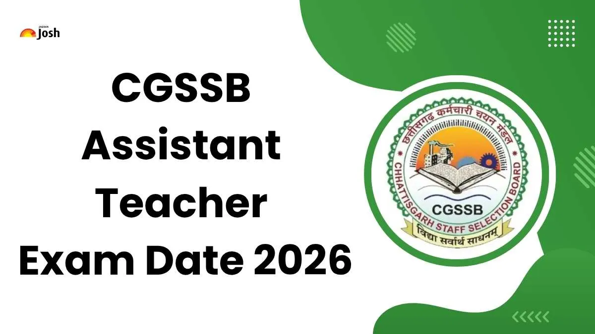 CGSSB Assistant Teacher Exam Date 2026