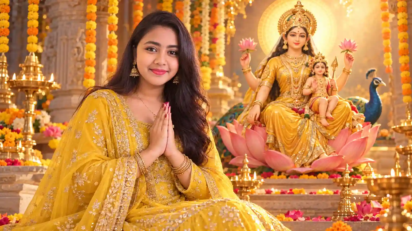 Create 6 Ultra-HD 8K Photos on the 5th Day of Navratri Using ChatGPT AI Editing Prompts-1