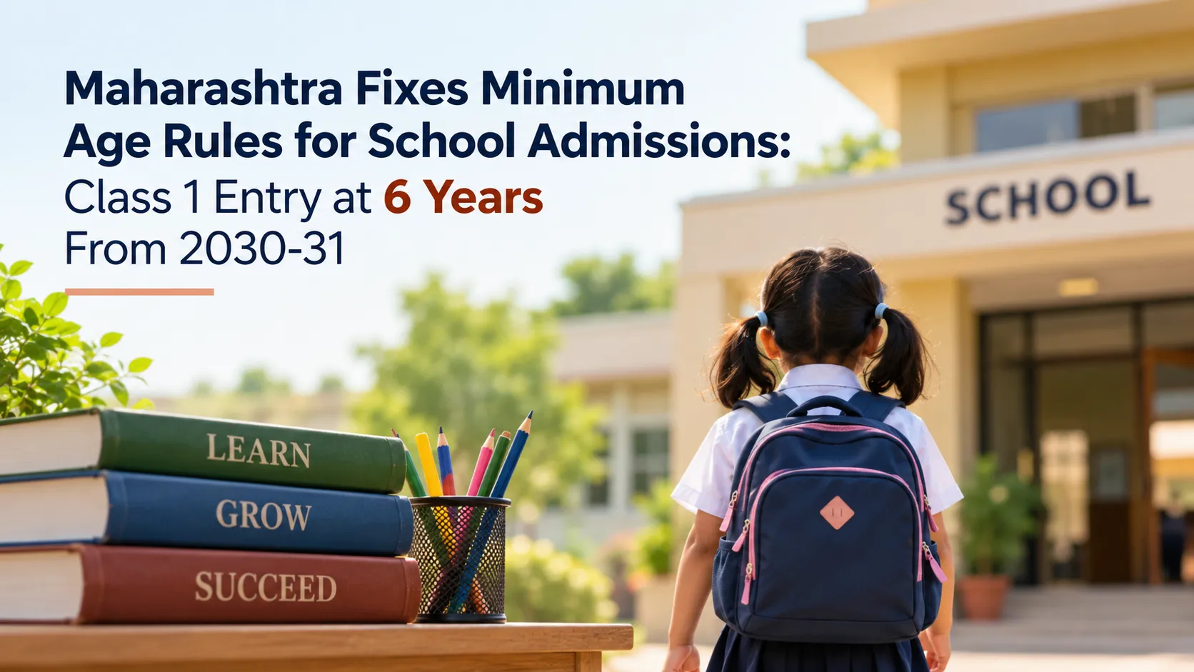 Maharashtra Fixes Minimum Age Rules for School Admissions: Class 1 Entry at 6 Years From 2030-31