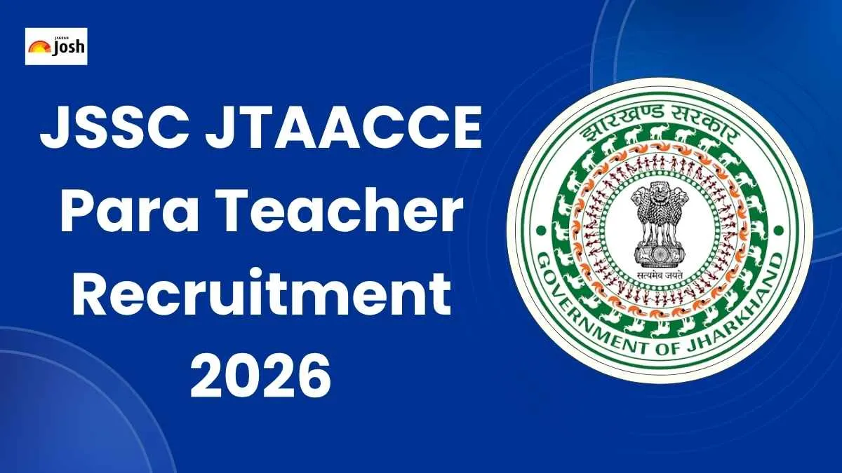 JSSC JTAACCE Para Teacher Recruitment 2026
