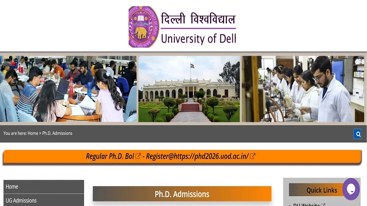 Delhi University PhD Admission 2026: Exam Pattern, Subject-wise Schedule Released