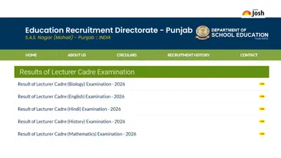 ERD Punjab Declares Lecturer Result 2026 for 1,013 Posts