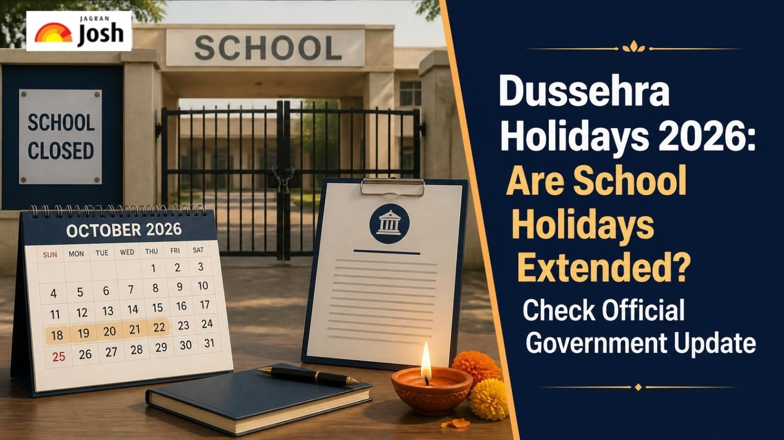 Dussehra Holidays 2026: Are School Holidays Extended? Check Official Government Update