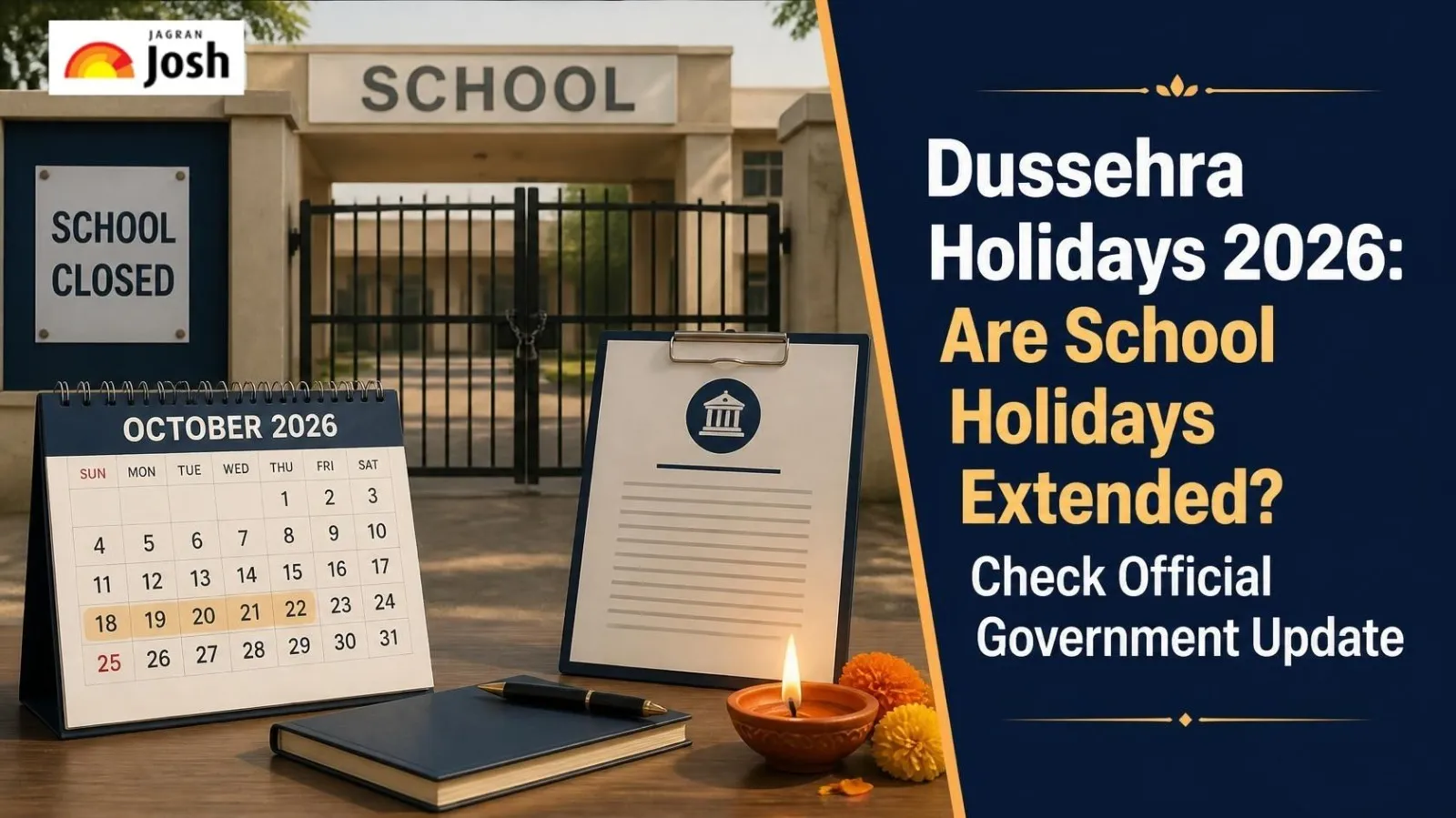Dussehra Holidays 2026: Are School Holidays Extended? Check Official Government Update