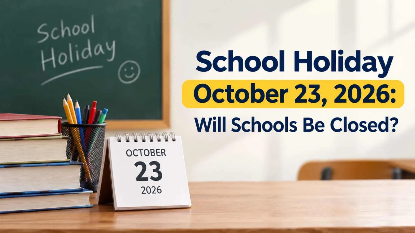 School Holiday Tomorrow, October 23, 2026: Will Schools Be Closed? Maharashtra Diwali Break, Tamil Nadu Rain Update