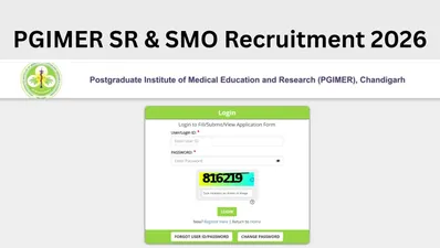PGIMER Recruitment 2026: Apply for 162 Posts by November 13 PGIMER Recruitment 2026: Apply for 162 Posts by November 13