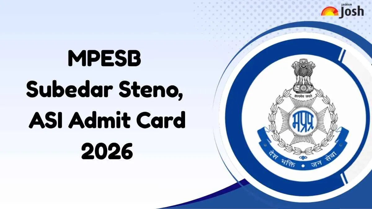 MPESB MP Subedar Steno, ASI Admit Card 2026 कैसे डाउनलोड करें।