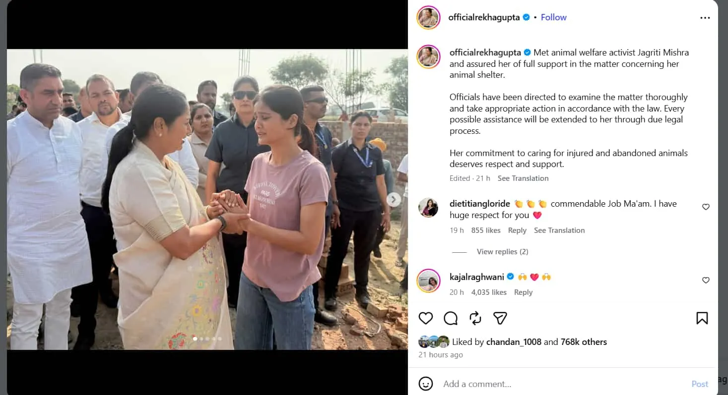 jagriti mishra delhi cm rekha gupta