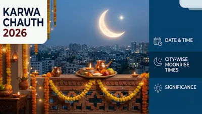 Karwa Chauth 2026: Date, Delhi Moonrise Time & Puja Muhurat Karwa Chauth 2026: Date, Delhi Moonrise Time & Puja Muhurat