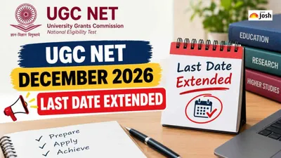 UGC NET December 2026: Application Deadline Extended to Oct 31 UGC NET December 2026: Application Deadline Extended to Oct 31
