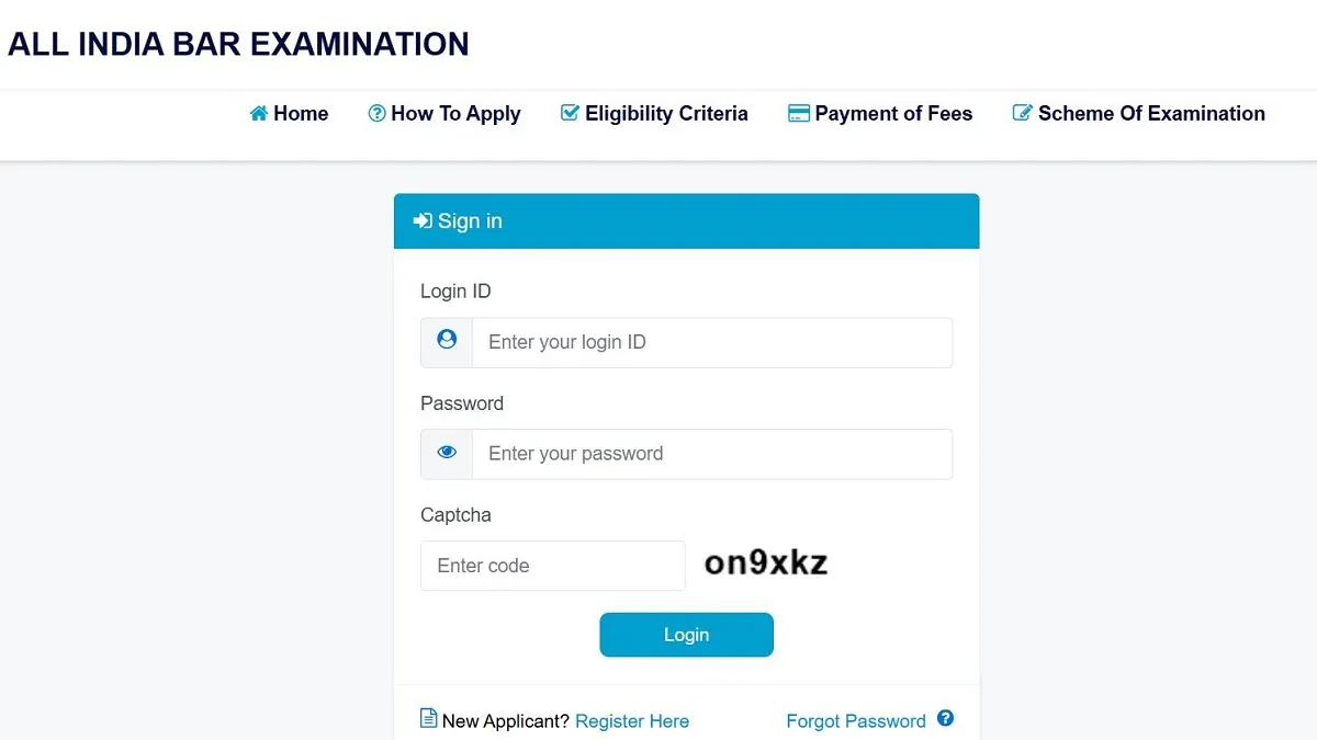 AIBE 22 Fee Payment Window Extended, Correction Link to Open Soon at allindiabarexamination.com