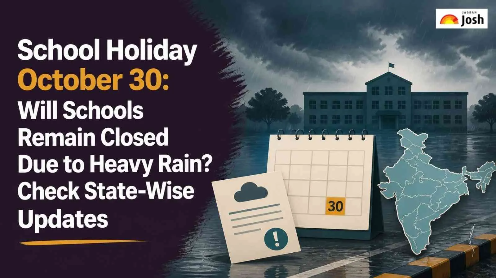 School Holiday Tomorrow: Will Schools Remain Closed on October 30 Due to Heavy Rain? Check State-Wise Updates