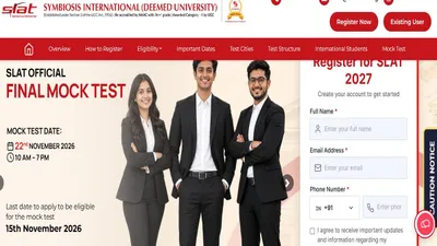 SLAT 2027 Final Mock Test Date Announced, Apply by Nov 15 at slat-test.org