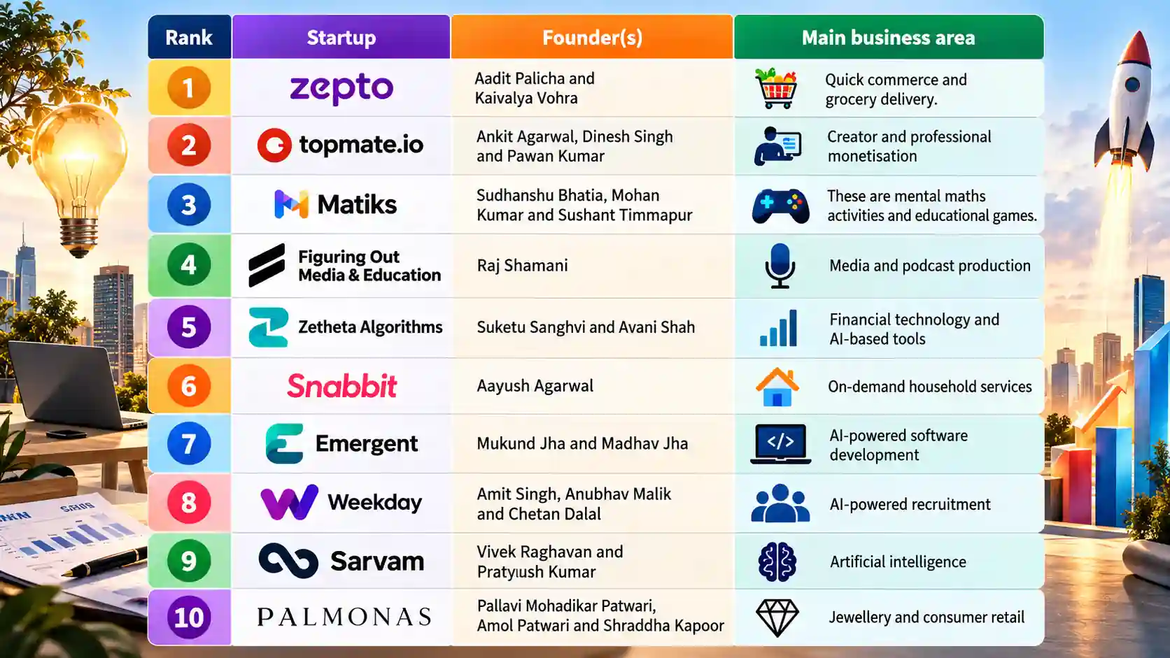 Top 10 Startups in India
