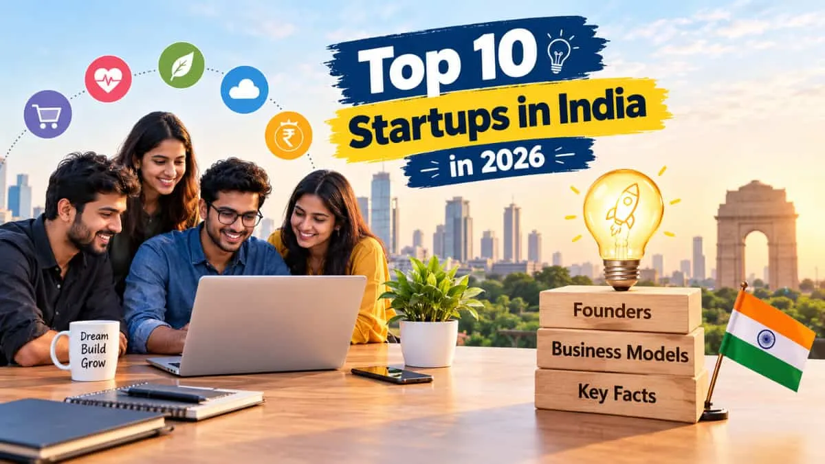 Top 10 Startups in India in 2026: Check the Full List, Founders, Business Models and Key Facts