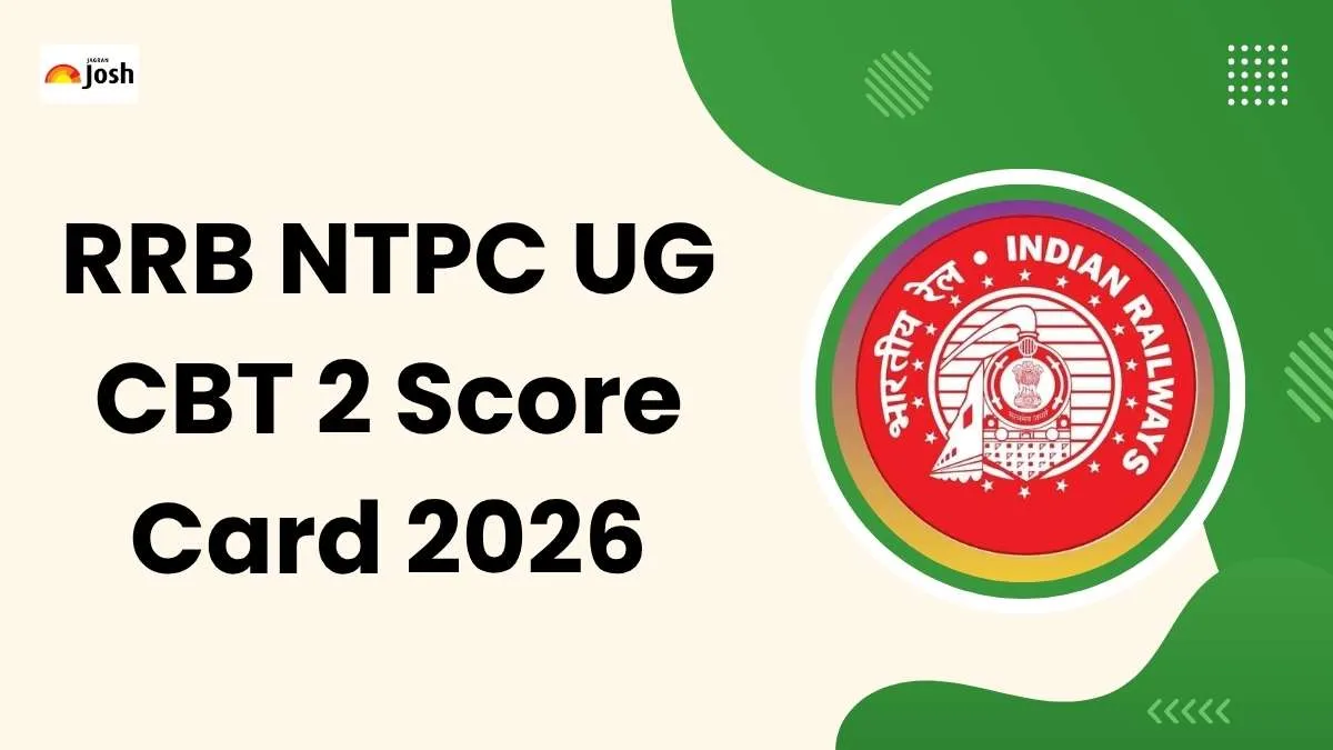 RRB NTPC UG CBT 2 Score Card 2026