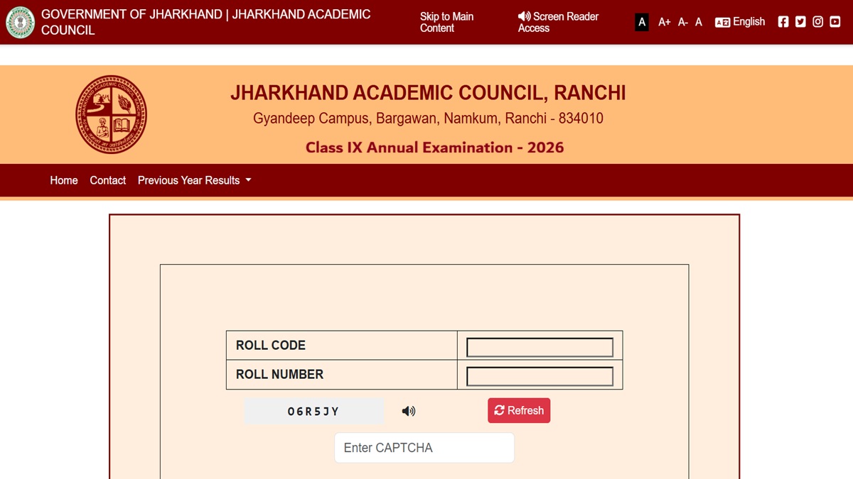 JAC Class 9 Result 2026 LIVE