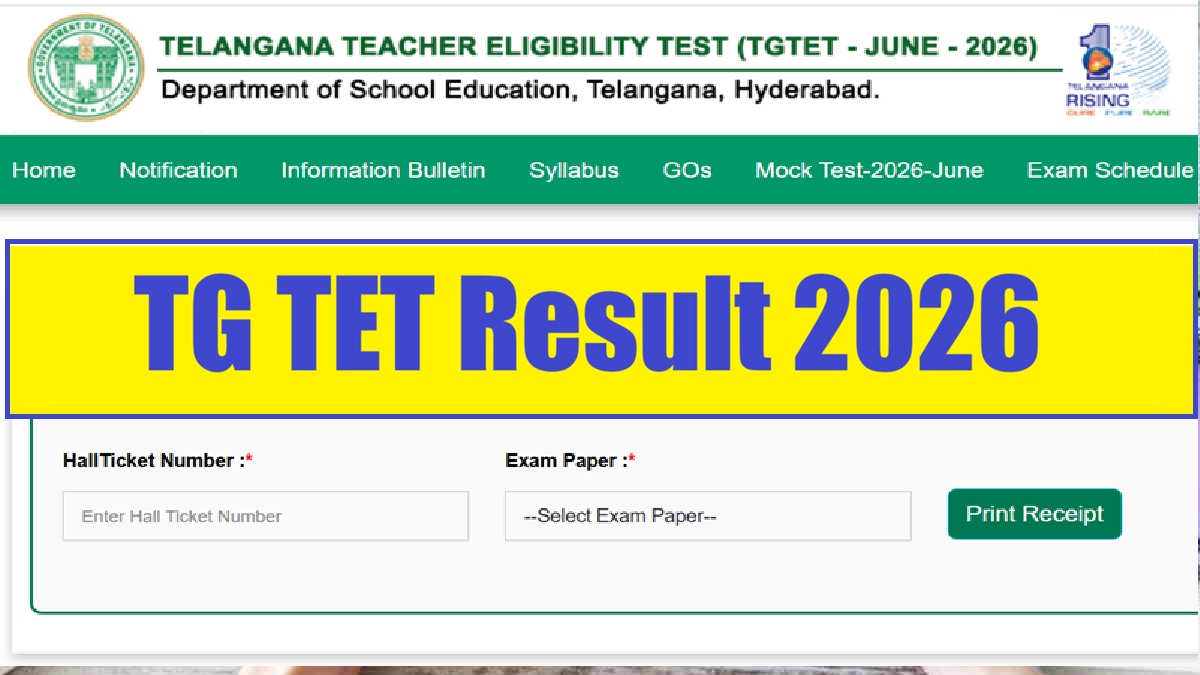 Telangana TG TET 2026 Results Released: Check Official Scorecard