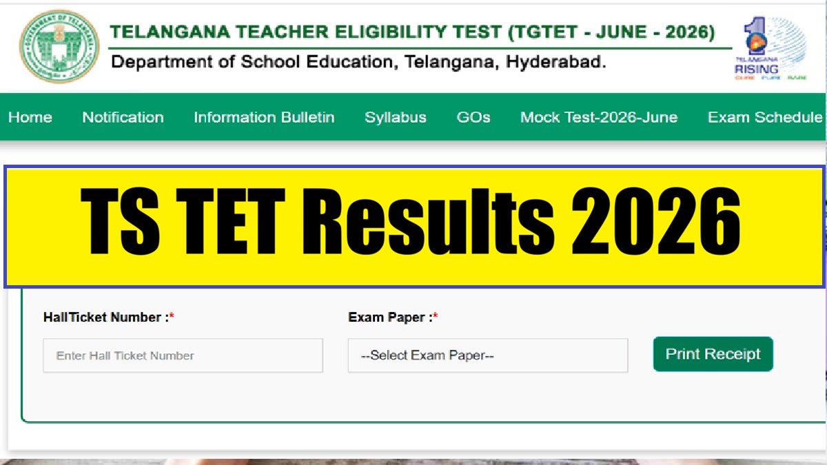 TG TET Result 2026 LIVE: Telangana TS TET Result Releasing Today at 2 PM on tgtet.aptonline.in - Check Scorecard Download Here Soon