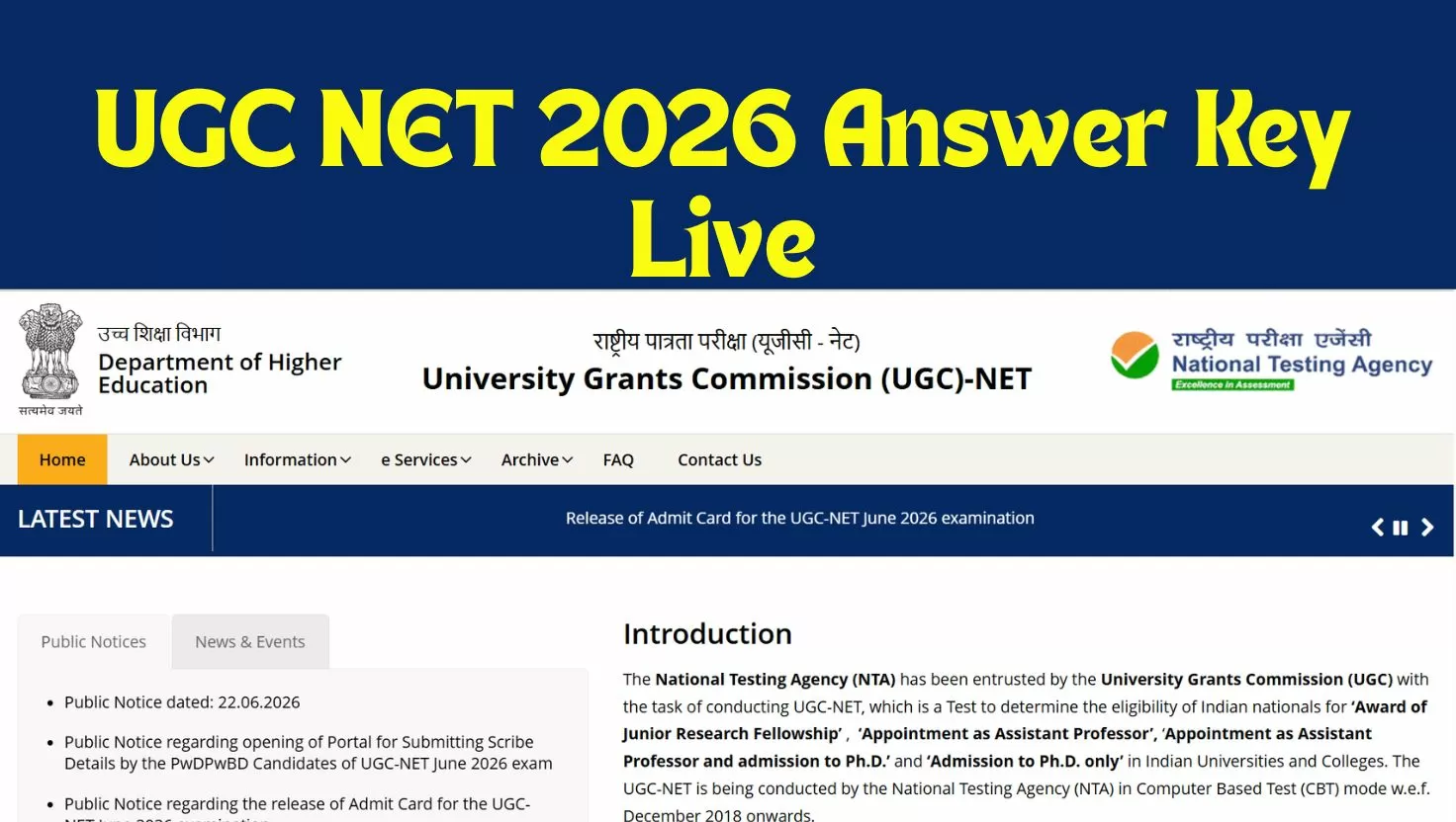 UGC NET 2026 Answer Key