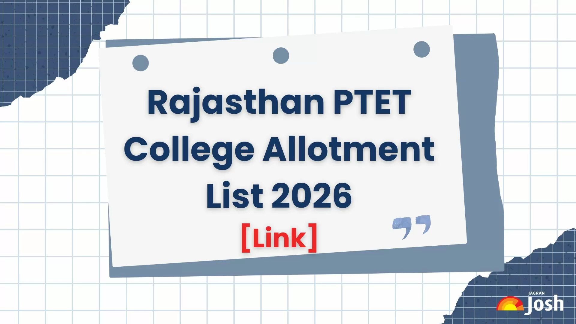 Rajasthan PTET Round 1 Seat Allotment List 2026 आज। उम्मीदवार ptetvmoukota2026.in पर अपना कॉलेज अलॉटमेंट स्टेटस देख सकते हैं और अलॉटमेंट लेटर डाउनलोड कर सकते हैं।