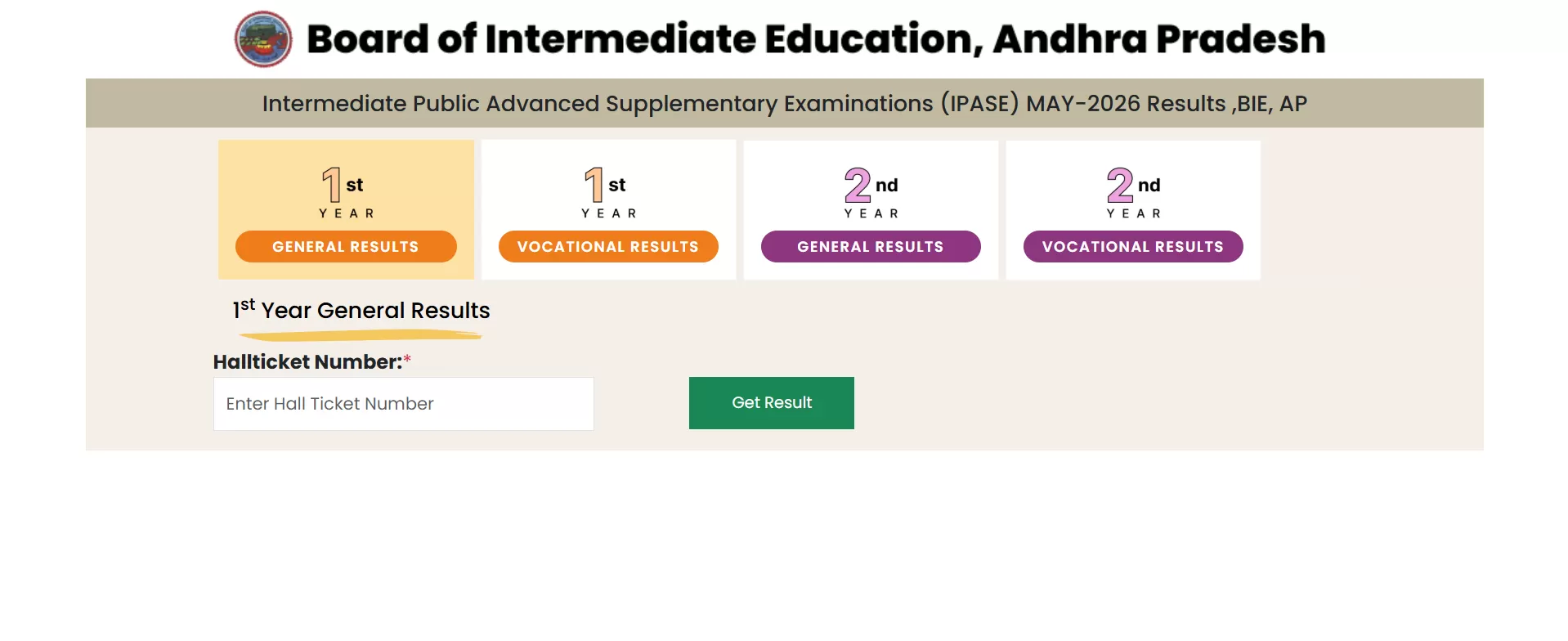 AP Inter Supplementary Result 2026 LIVE