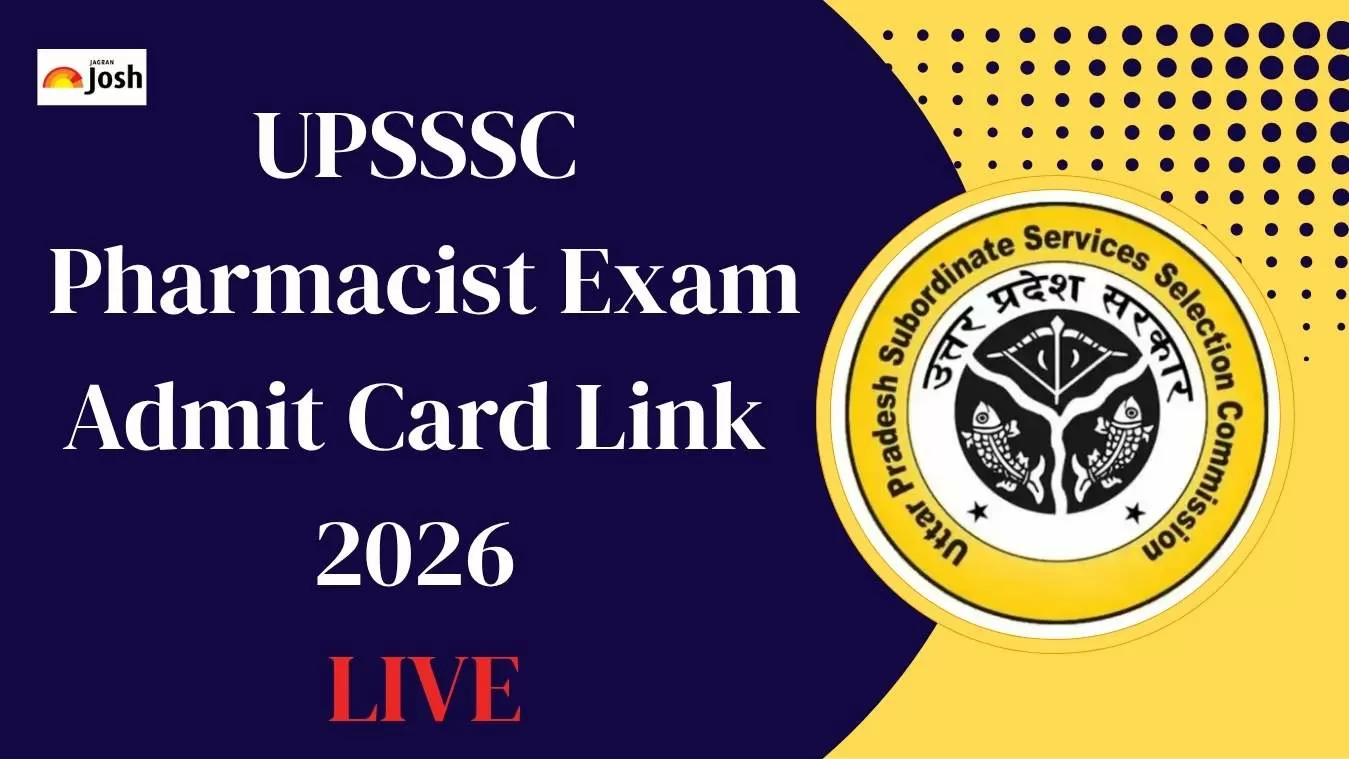 UPSSSC Pharmacist Exam Admit Card 2026 Link LIVE: जल्द जारी होगी यूपीएसएसएसी फार्मासिस्ट एग्जाम सिटी स्लिप, यहां देखें लेटेस्ट अपडेट