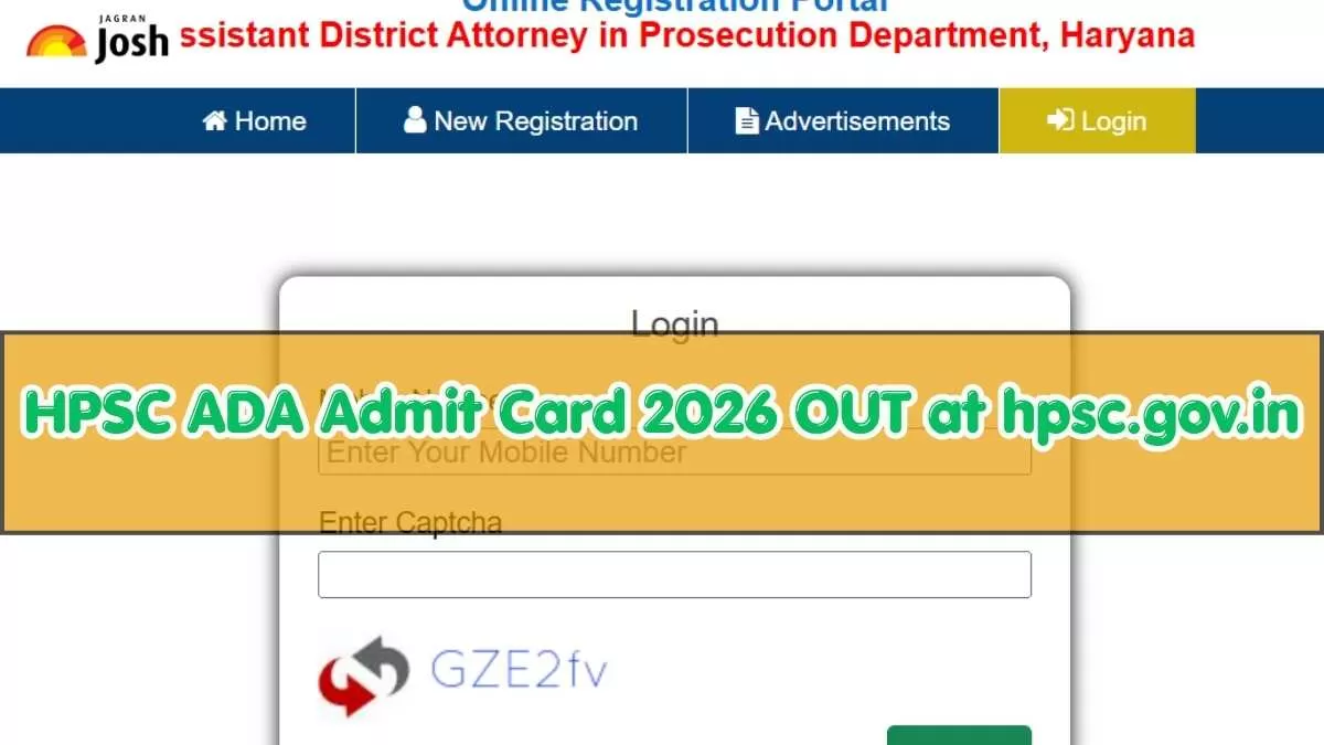 HSPC ADA Admit Card OUT