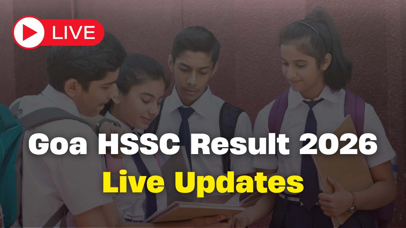 Goa HSSC Result 2026 LIVE: Goa Board Class 12th Result Releasing Today at 5 PM; Check Official Website, Direct Link, and Pass Percentage
