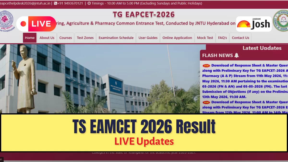 TS EAMCET Results 2026 LIVE Updates