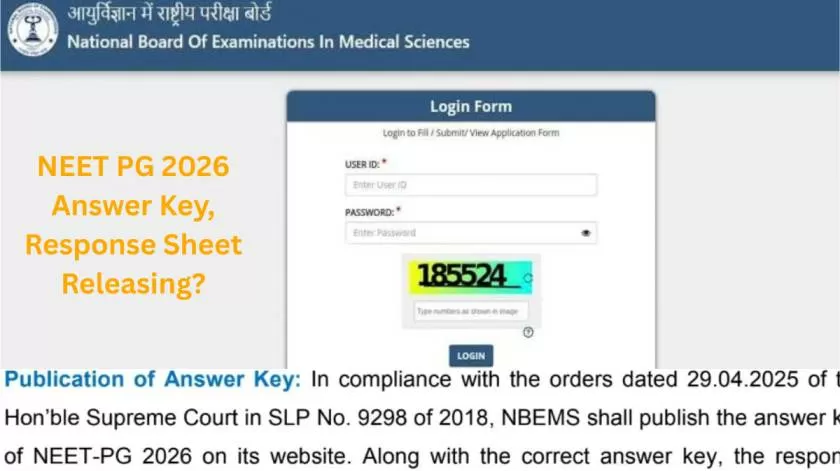 NEET PG Answer Key 2026 LIVE: Will NBEMS Release Response Sheet PDF At natboard.edu.in Today?