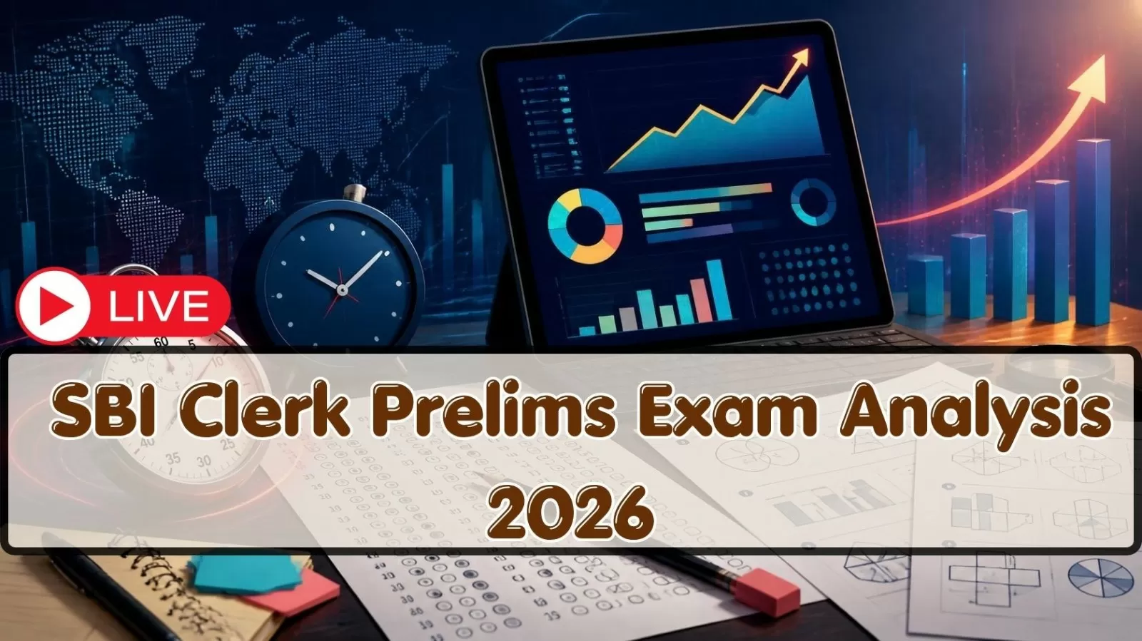 SBI Clerk Prelims Exam Analysis 2026 Live